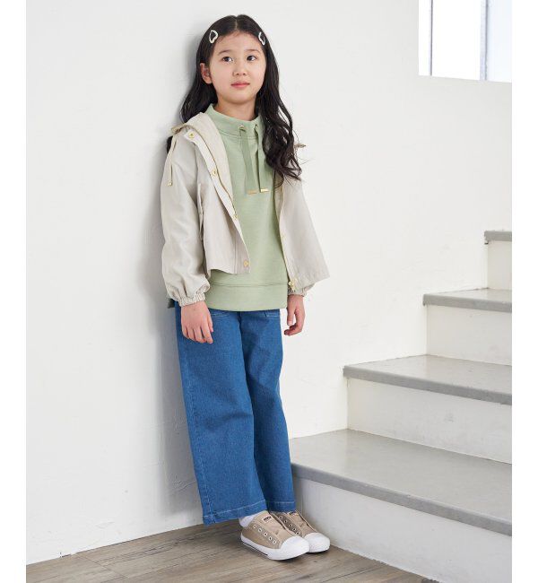 ikka kids「サテンフレア比翼マウンテンパーカー（120~160cm）」|その他|