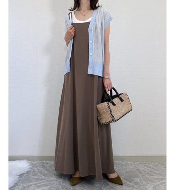 ikka「【雑誌InRed4月号掲載】【2点セット／親子おそろい】サイドボタンニットベストアンサンブル」|ニット・セーター|