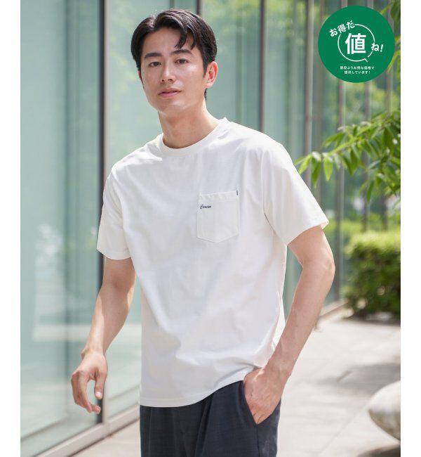 ikka「速乾COOLポケットプリントTシャツ」|Tシャツ・カットソー|