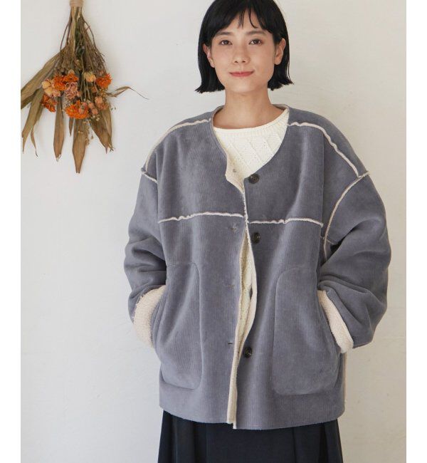 Lbc with Life「コーデュロイリバーシブルジャケット」|ブルゾン・スタジャン|