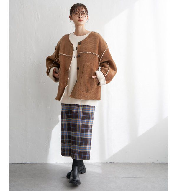 Lbc with Life「コーデュロイリバーシブルジャケット」|ブルゾン・スタジャン|