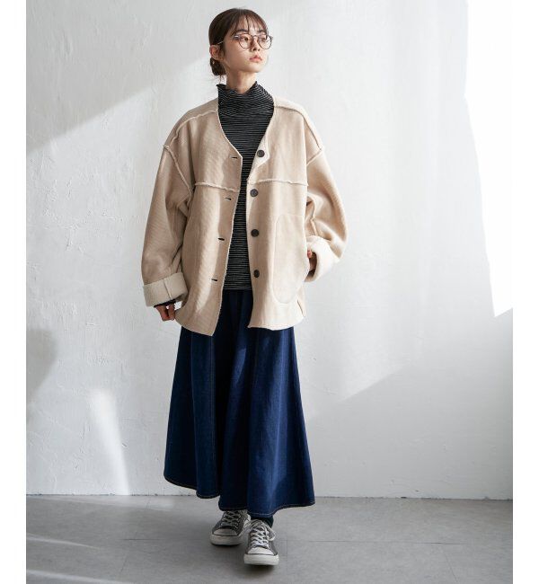 Lbc with Life「コーデュロイリバーシブルジャケット」|ブルゾン・スタジャン|