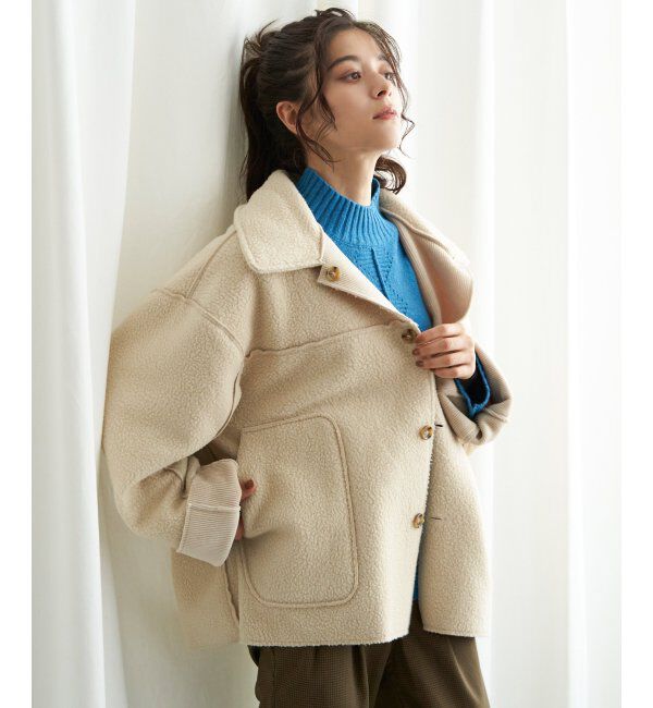 Lbc with Life「ボアコーデュロイリバエリツキＪＫ」|ブルゾン・スタジャン|