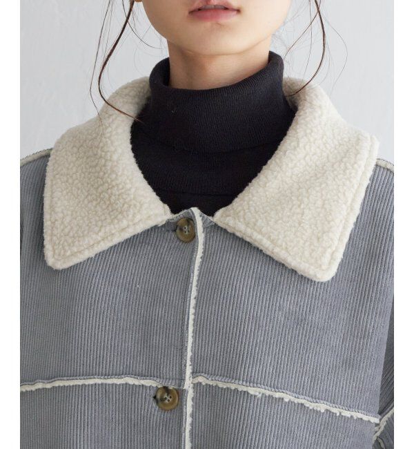 Lbc with Life「ボアコーデュロイリバエリツキＪＫ」|ブルゾン・スタジャン|