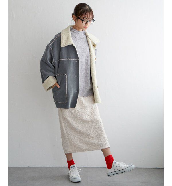 Lbc with Life「ボアコーデュロイリバエリツキＪＫ」|ブルゾン・スタジャン|