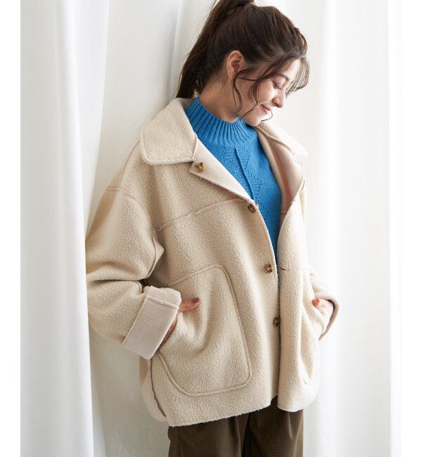 Lbc with Life「ボアコーデュロイリバエリツキＪＫ」|ブルゾン・スタジャン|