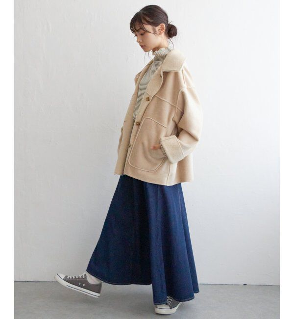 Lbc with Life「ボアコーデュロイリバエリツキＪＫ」|ブルゾン・スタジャン|