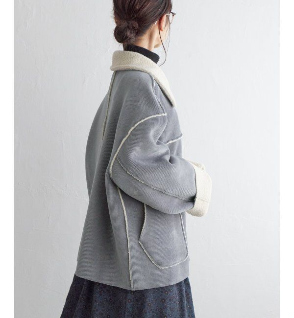 Lbc with Life「ボアコーデュロイリバエリツキＪＫ」|ブルゾン・スタジャン|