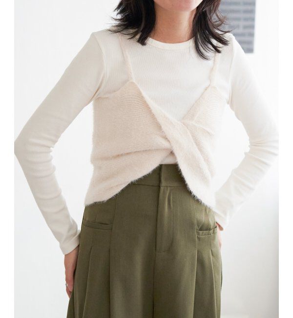 VENCE share style「ツイストニットビスチェ」|タンクトップ|