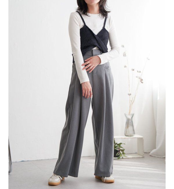 VENCE share style「ツイストニットビスチェ」|タンクトップ|