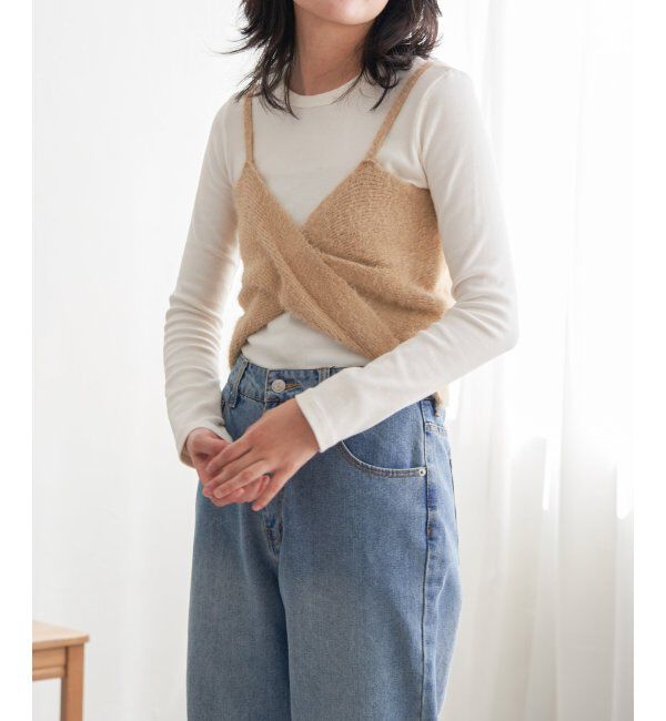 VENCE share style「ツイストニットビスチェ」|タンクトップ|