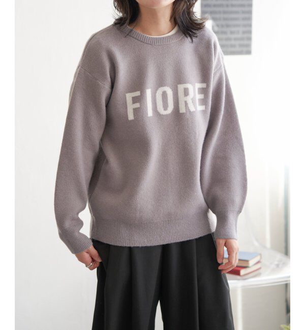 VENCE share style「FIOREロゴジャガードニット」|ニット・セーター|