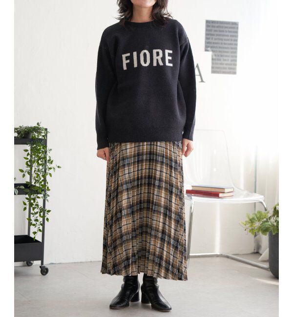 VENCE share style「FIOREロゴジャガードニット」|ニット・セーター|