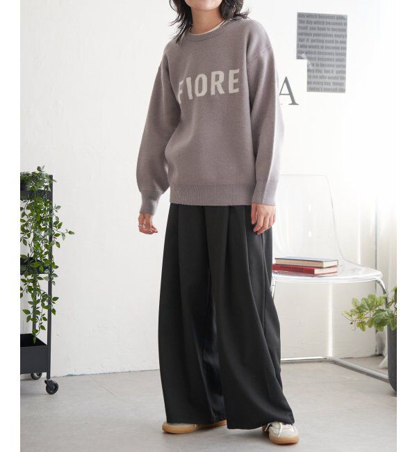 VENCE share style「FIOREロゴジャガードニット」|ニット・セーター|