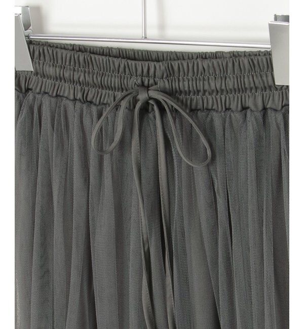 VENCE share style「サイドラインチュールスカート」|スカート|