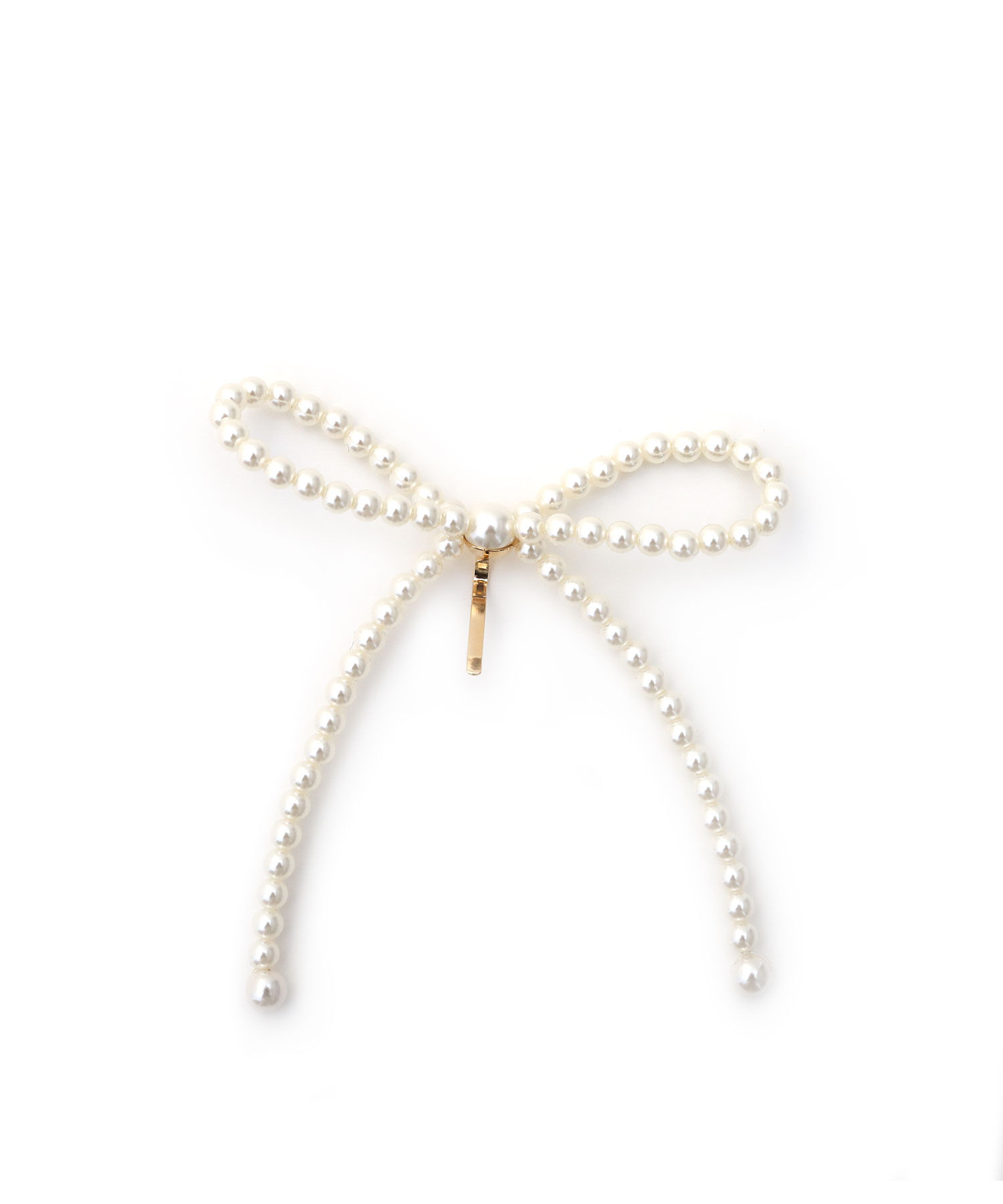  「パールリボンヘアカフ/ヘアフック」|ヘアゴム・シュシュ|