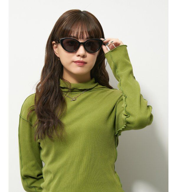  「Zoff｜サングラス｜フォックス型 キャッツアイ｜紫外線対策 UVカット」|サングラス|