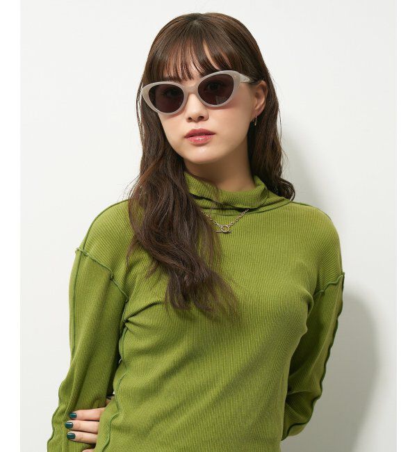  「Zoff｜サングラス｜フォックス型 キャッツアイ｜紫外線対策 UVカット」|サングラス|