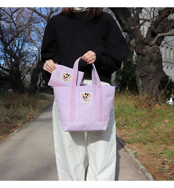 LOVERARY BY FEILER「オールドテディガール　ワッペンポーチ　L/OTG-243039」|ポーチ|