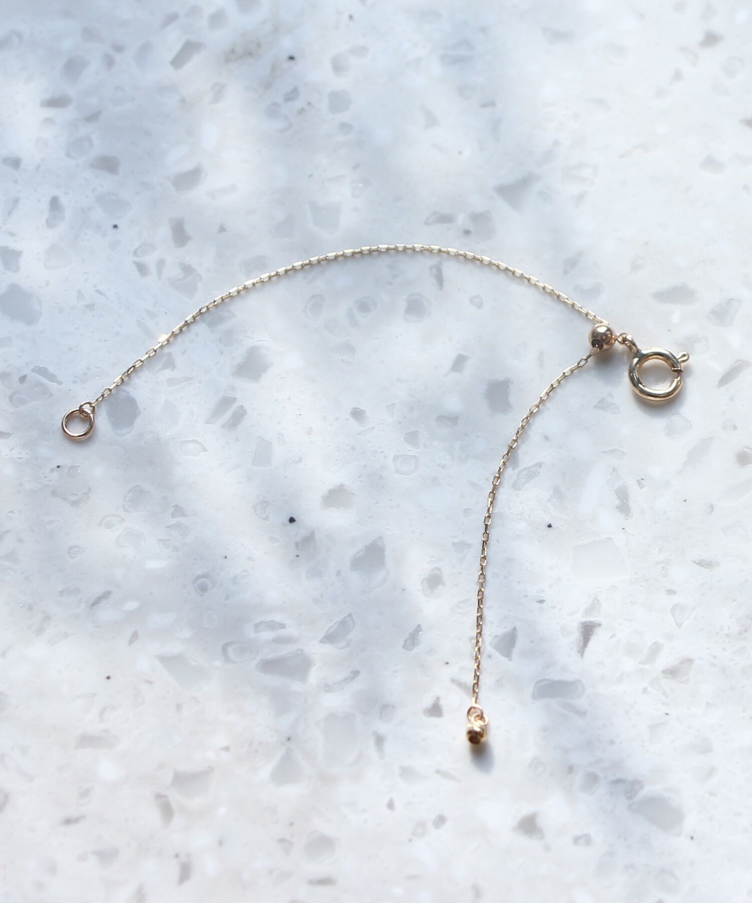 JUPITER「【K10】スライドアジャスター/10cm」|ネックレス|ゴールド