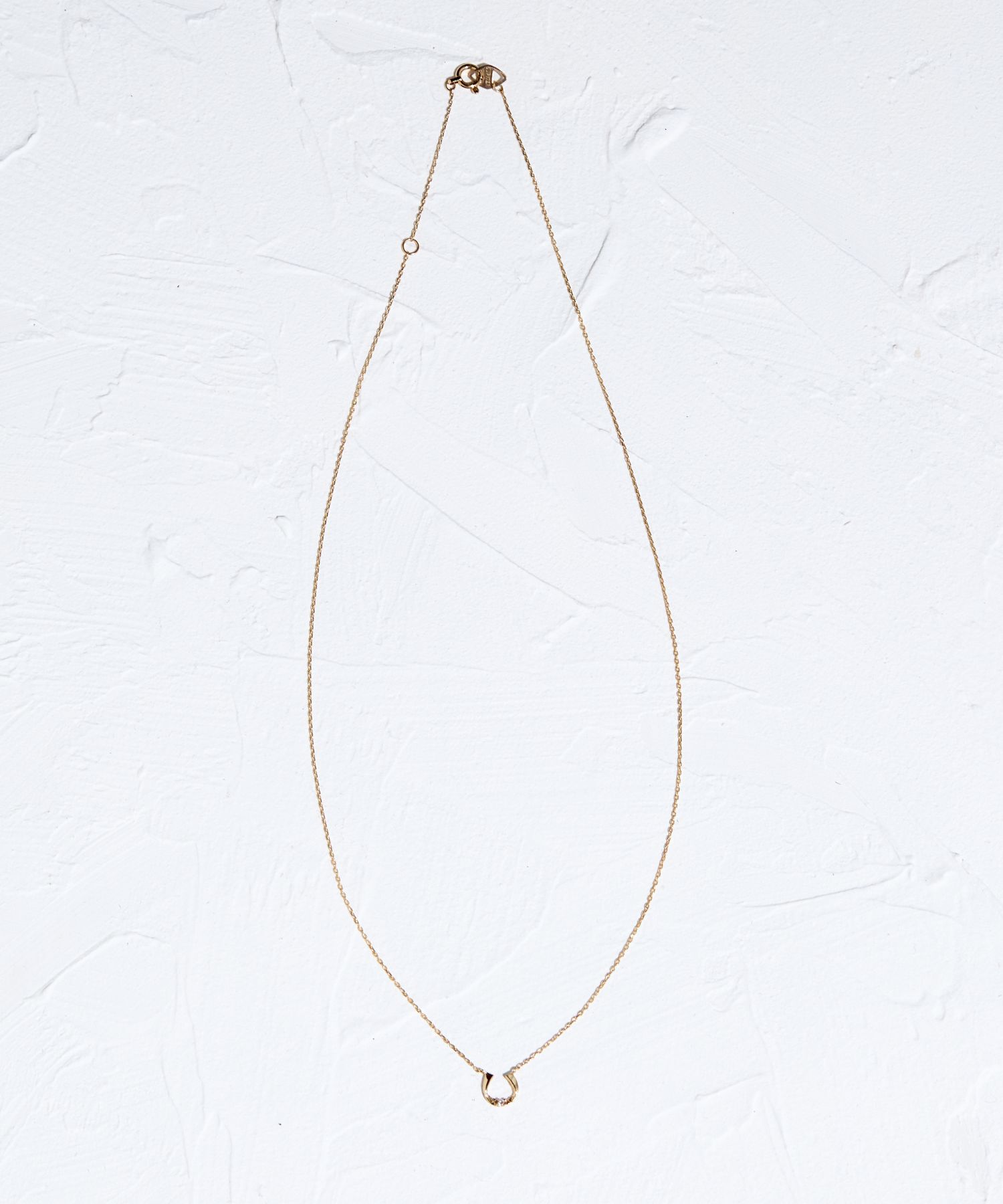 JUPITER「【K10】バテイダイヤモンドネックレス<全長約40.5cm(調節した時の長さ37㎝)>」|ネックレス|