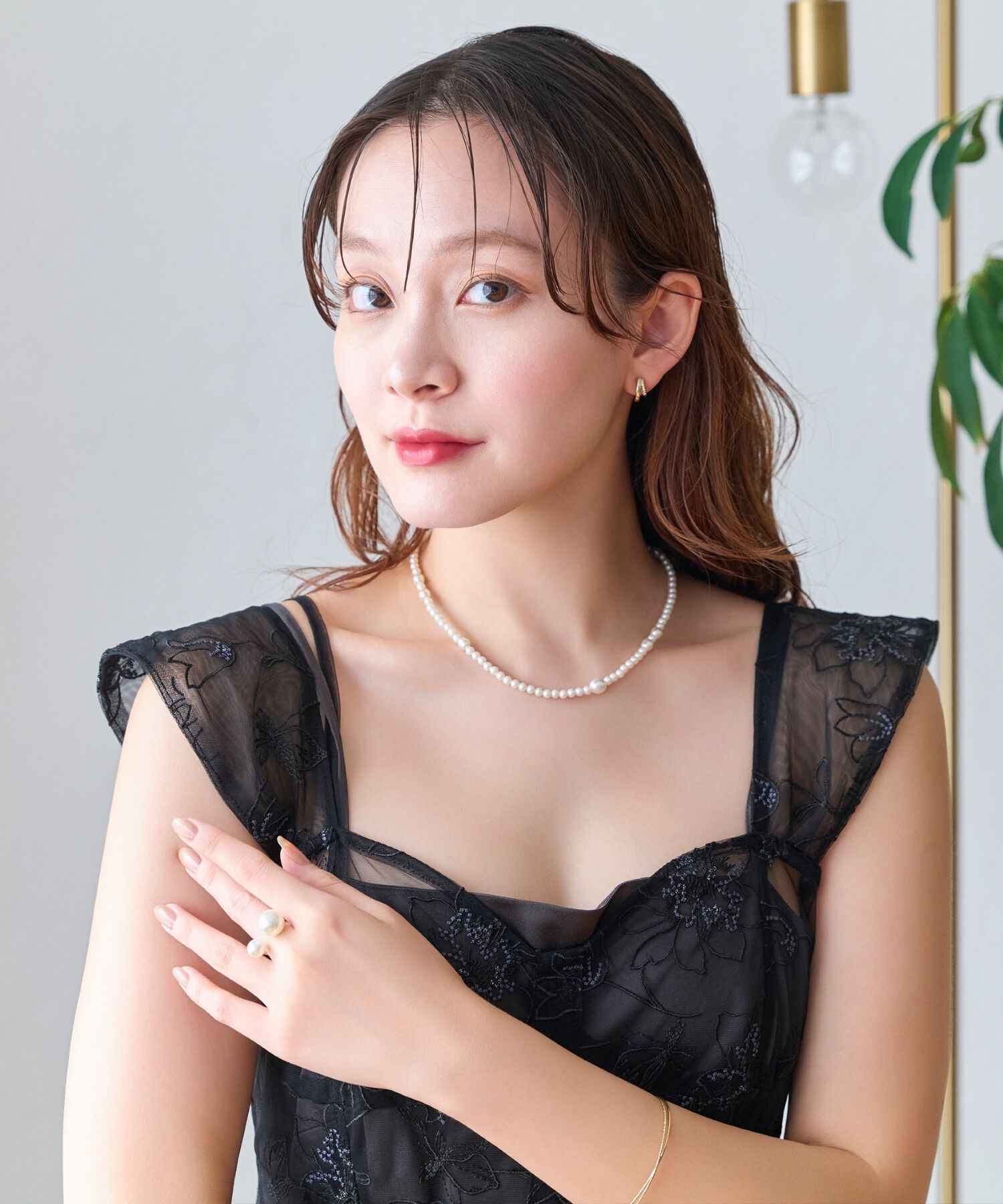 Phoebe「≪雑誌掲載≫【金属アレルギー対応】クラスアップパールネックレス」|ネックレス|