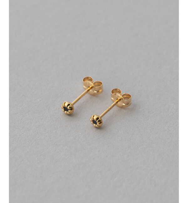 ete「K18YG フルール ピアス（誕生石 5・7・9月）」|ピアス|