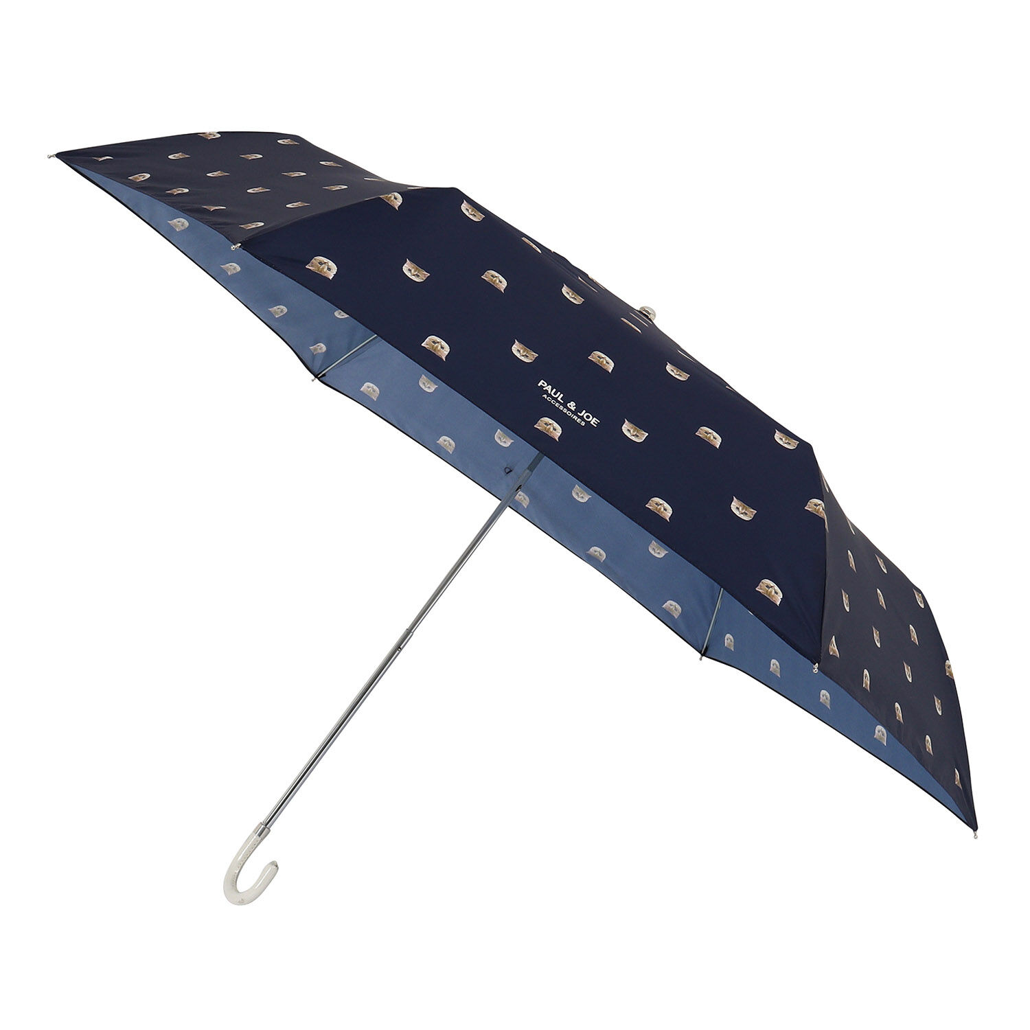 PAUL&JOE「ＰＪ／折傘／ヌネット」|傘|ネイビー