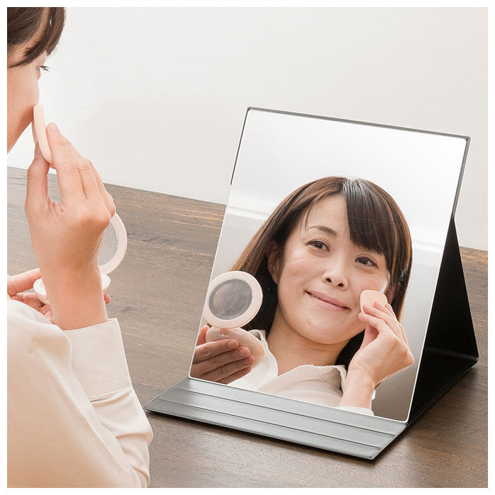 BACKYARD FAMILY「ナピュアミラー 3l 通販 卓上ミラー スタンドミラー ミラー 卓上 折立鏡 コンパクトミラー」|ミラー|