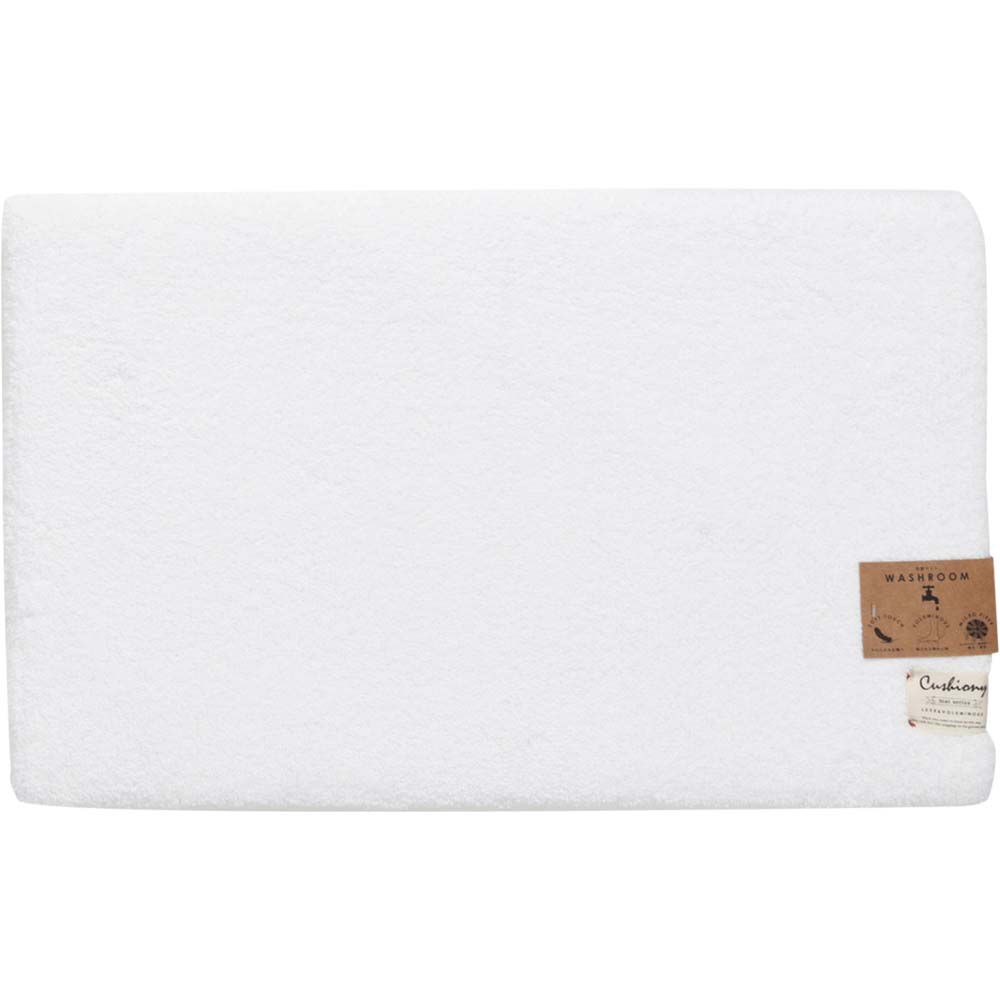 BACKYARD FAMILY「クッショニー バスマット 通販 50x80cm 洗面マット クッショニー2 洗面所マット マット」|その他|ホワイト1