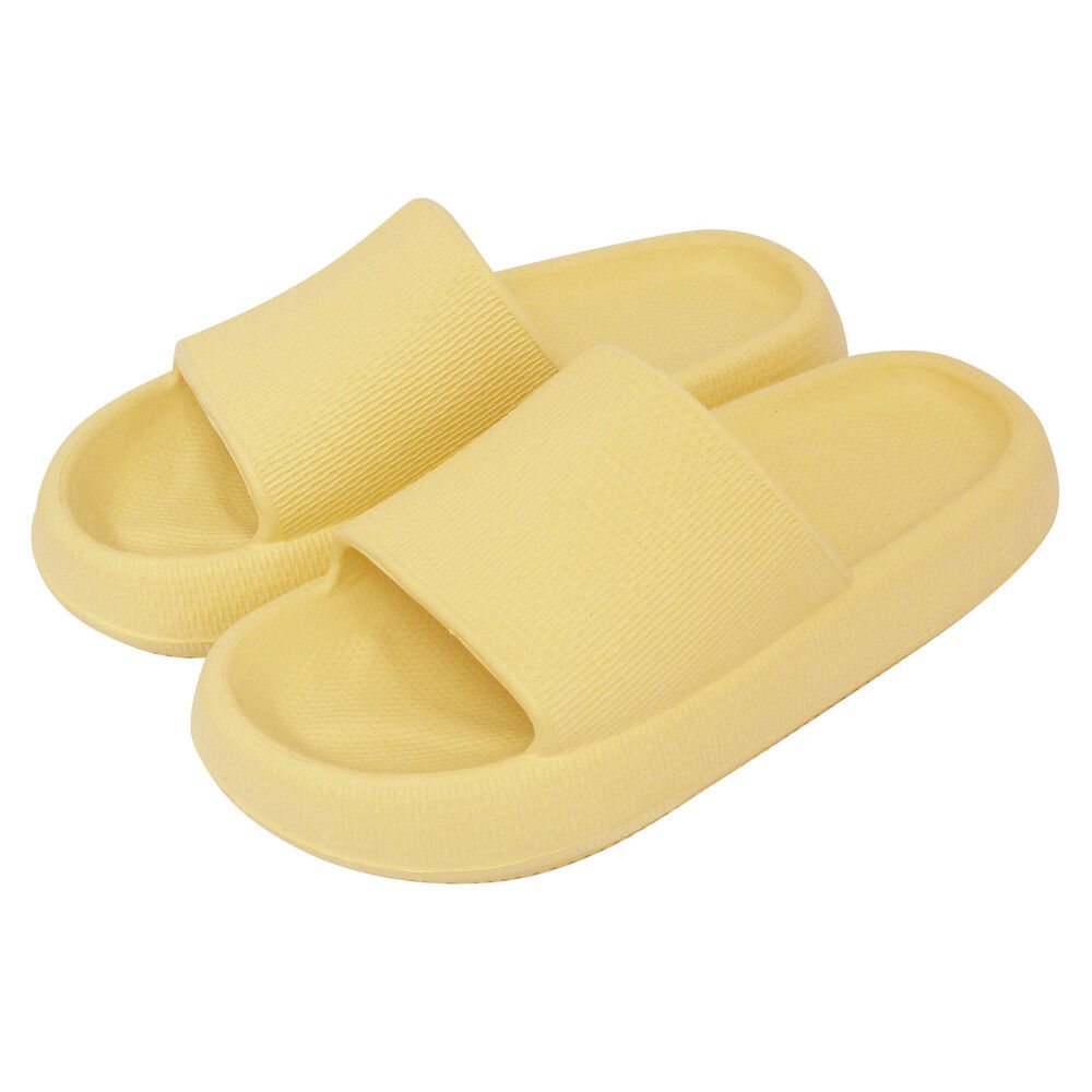 BACKYARD FAMILY「eva サンダル レディース 通販 おしゃれ かわいい 厚底 スリッパ 軽量 歩きやすい」|サンダル|イエロー1