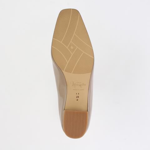 銀座かねまつ「LSFC2483ENABEG 【本革】【防水】アクアベルグログランリボンオペラパンプス」|パンプス|