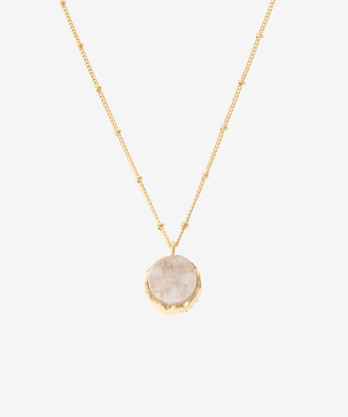 Samantha Vega「ラウンドクリアストーンネックレス」|ネックレス|ゴールド
