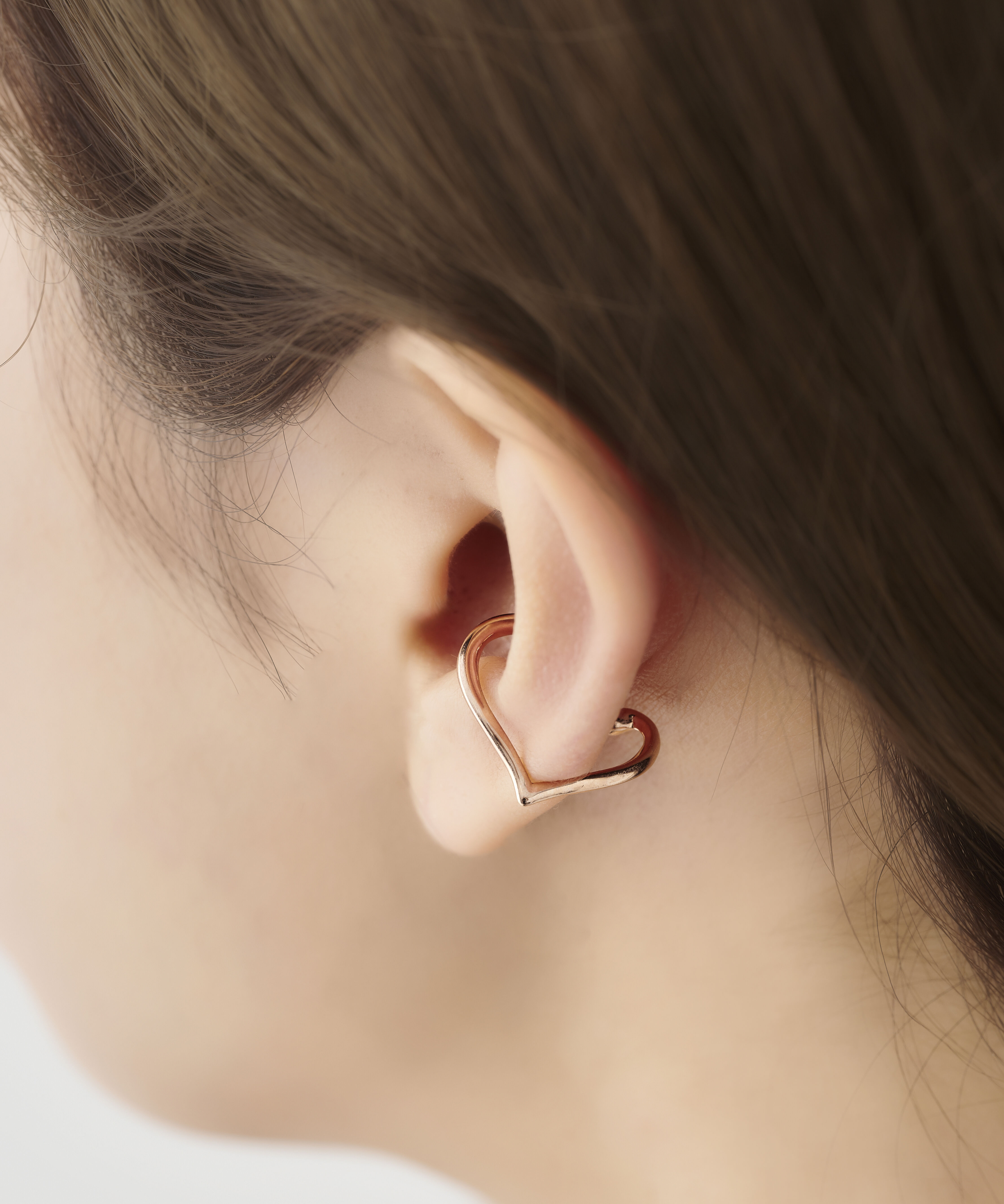 newme by Samantha Thavasa「ハートシェイプ イヤーカフ」|イヤーカフ|SILVER PGﾒｯｷ