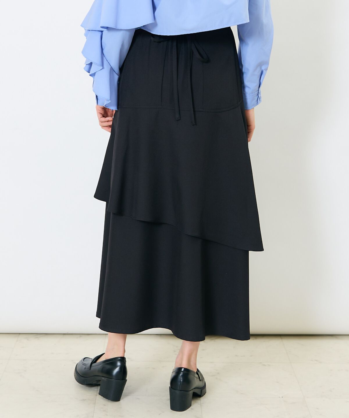 アンドクチュール「レイヤードティアードフリルスカート」|スカート|