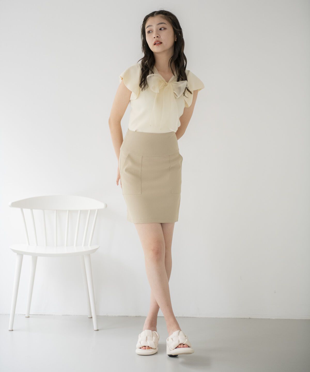 REDYAZEL「ストレッチタイトミニスカート」|タイト|