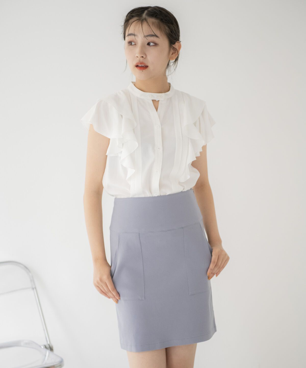 REDYAZEL「ストレッチタイトミニスカート」|タイト|