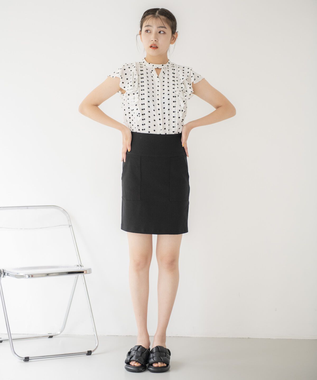 REDYAZEL「ストレッチタイトミニスカート」|タイト|