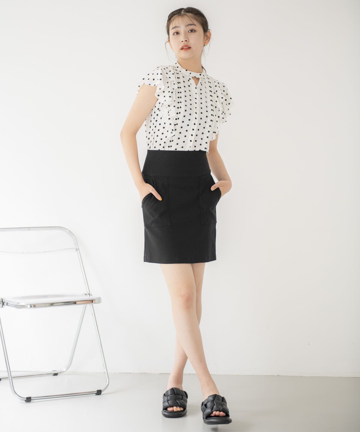 REDYAZEL「ストレッチタイトミニスカート」|タイト|