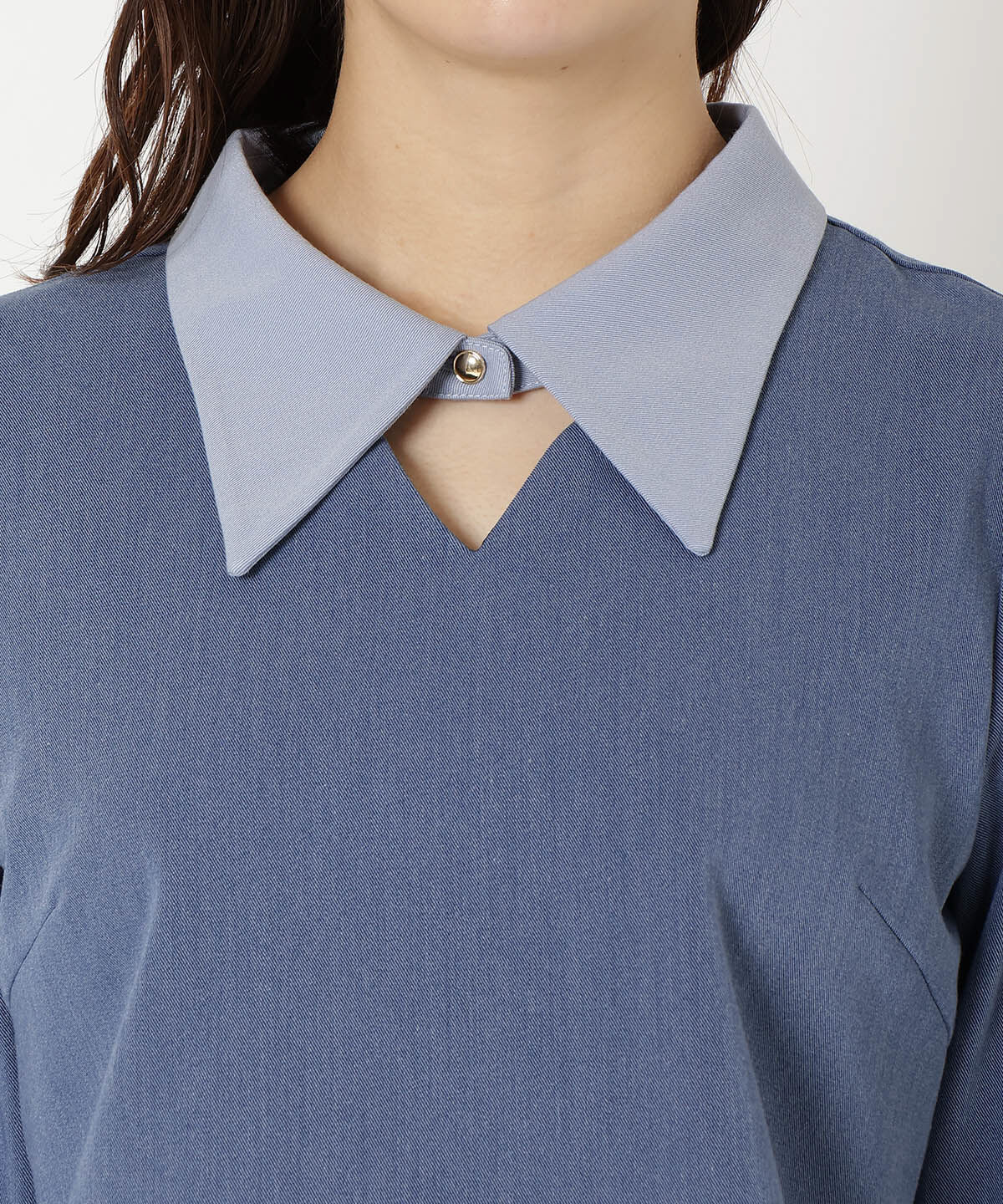 REDYAZEL「配色襟トップス」|シャツ・ブラウス|