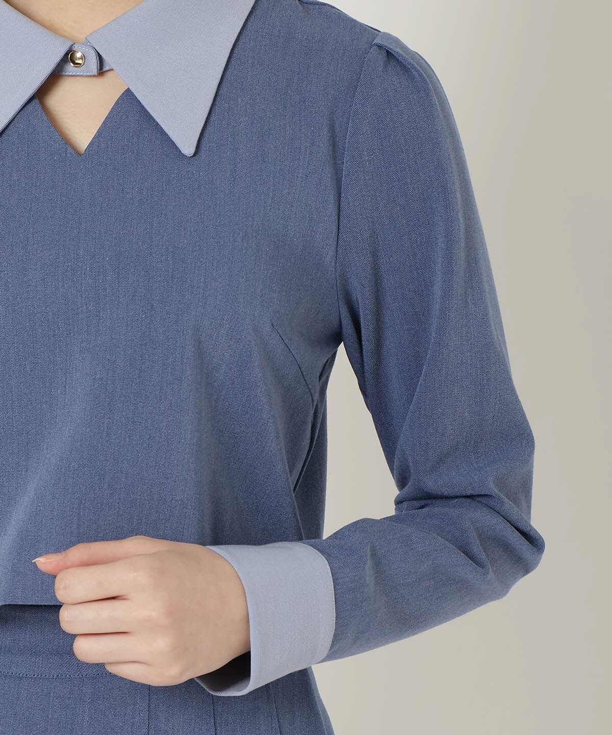 REDYAZEL「配色襟トップス」|シャツ・ブラウス|