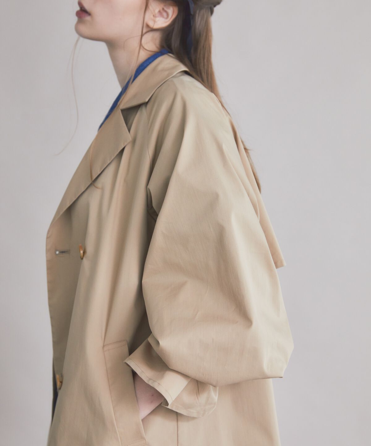 REDYAZEL「チェックライニングトレンチコート」|トレンチコート|