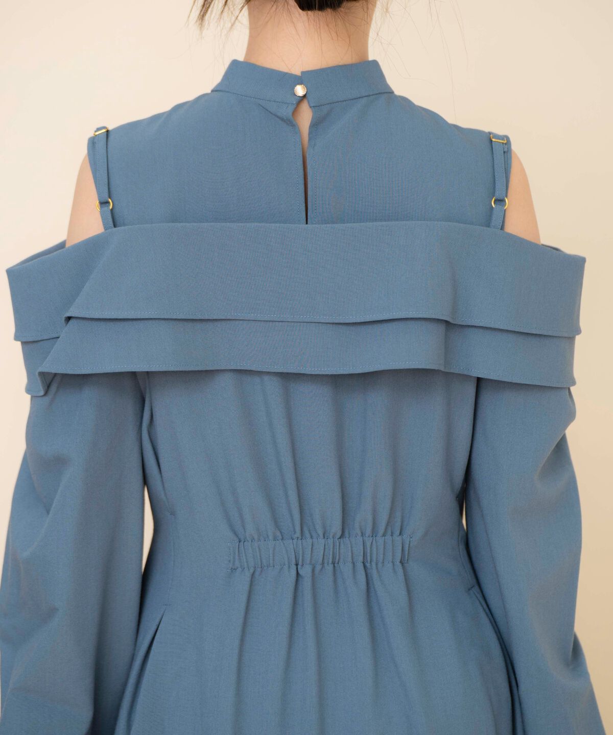 REDYAZEL「オープンショルダーシャツワンピース」|ワンピース|