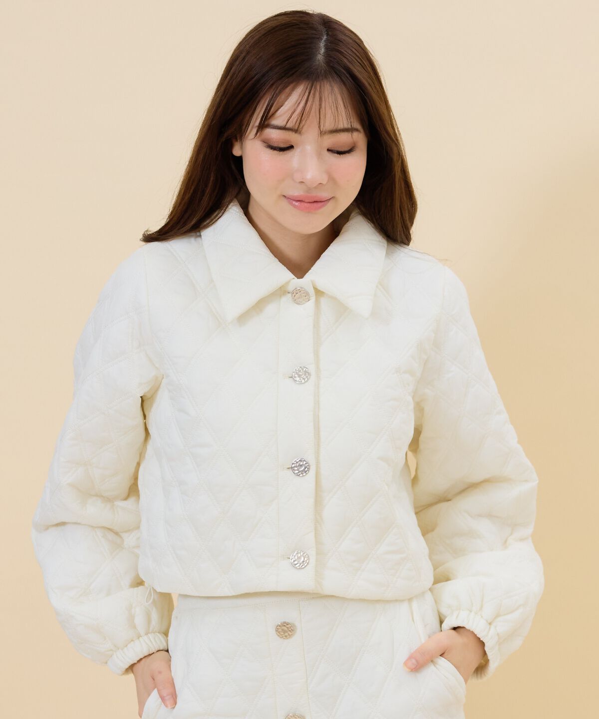 REDYAZEL「2wayキルティングブルゾン」|ブルゾン・スタジャン|ホワイト