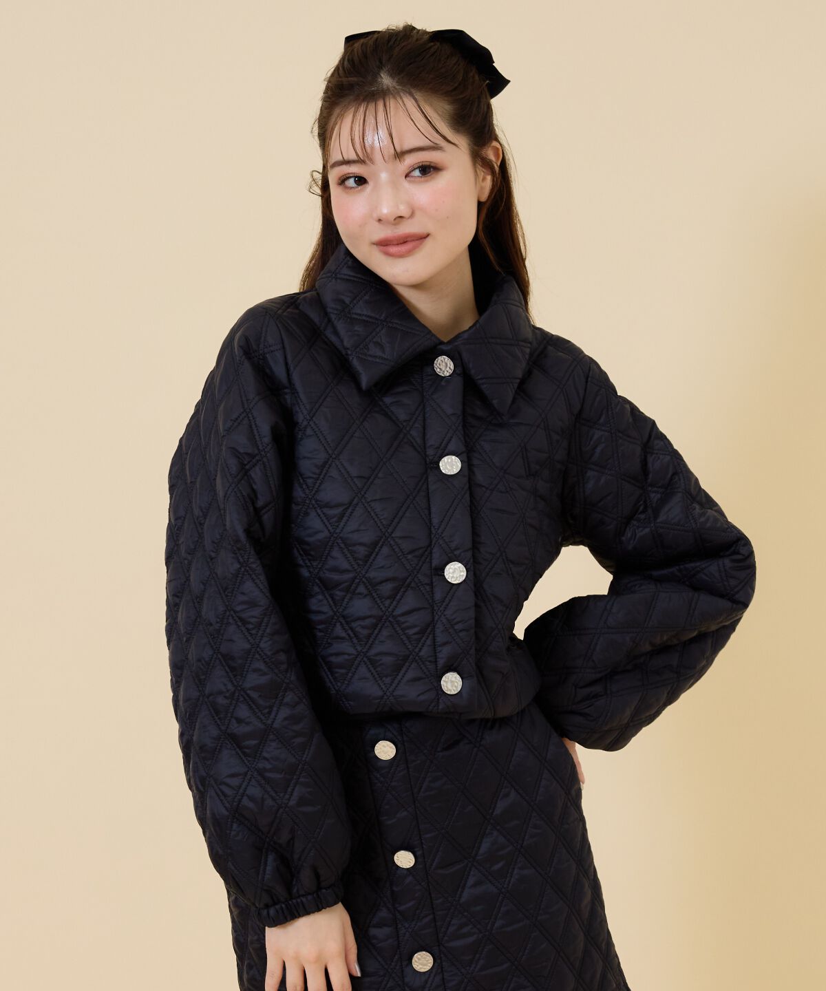 REDYAZEL「2wayキルティングブルゾン」|ブルゾン・スタジャン|ブラック