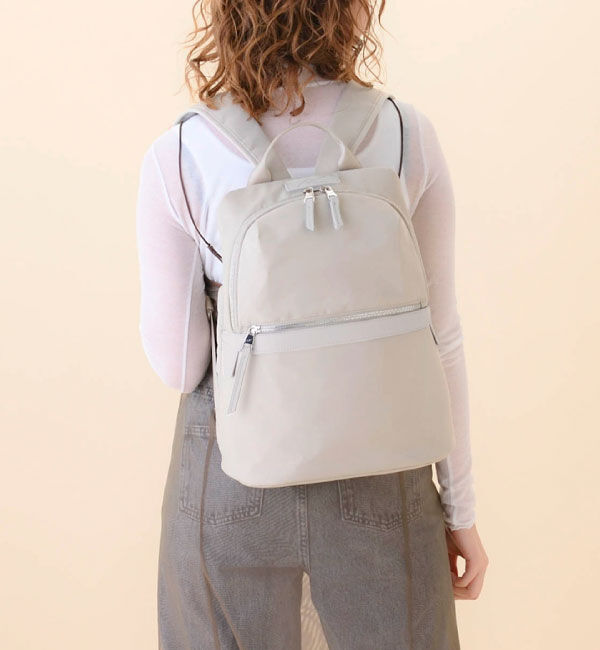 W&.Day/Night「W&.Day/Night ピサラ スリムリュック A4ジャストサイズ 11.0インチタブレット収納 15291」|リュック|ベージュ