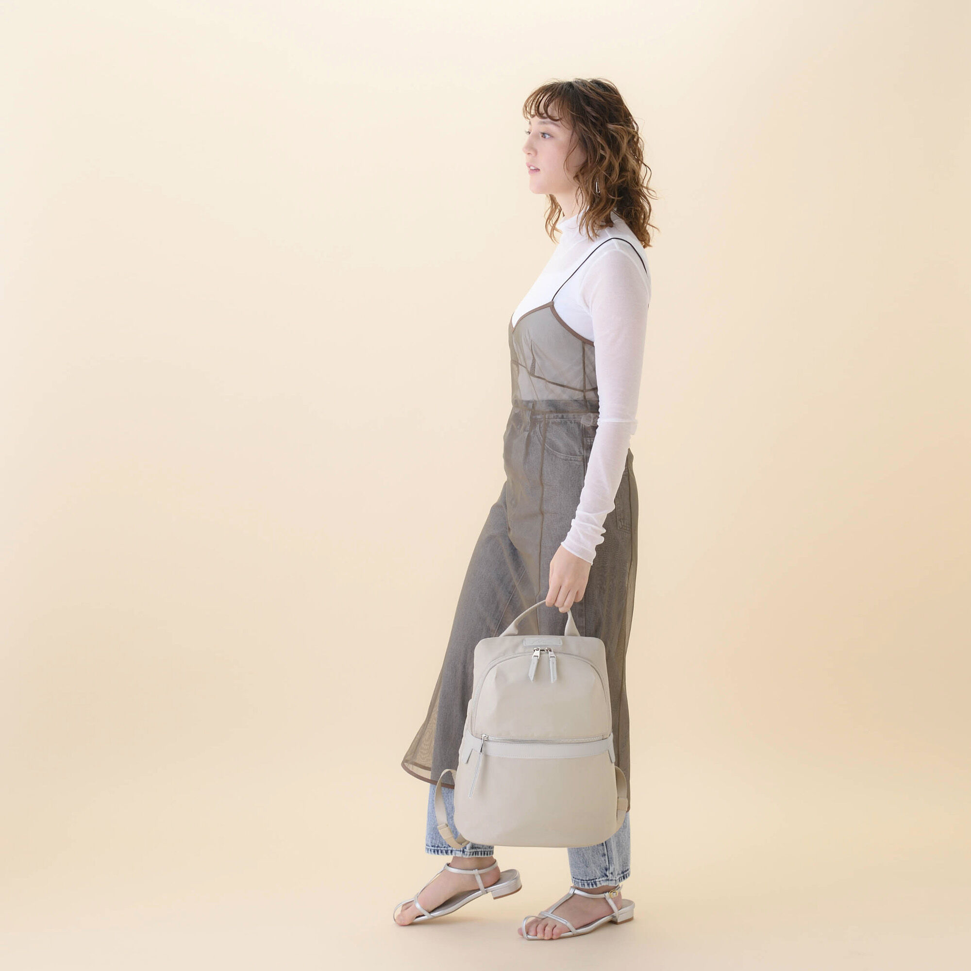 W&.Day/Night「W&.Day/Night ピサラ スリムリュック A4ジャストサイズ 11.0インチタブレット収納 15291」|リュック|