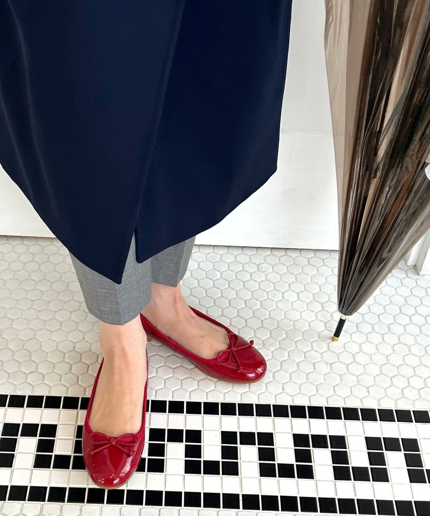 ORiental TRaffic「【防水】フラットヒールバレエレインパンプス/R-1015 レインシューズ レインパンプス 人気 トレンド」|パンプス|