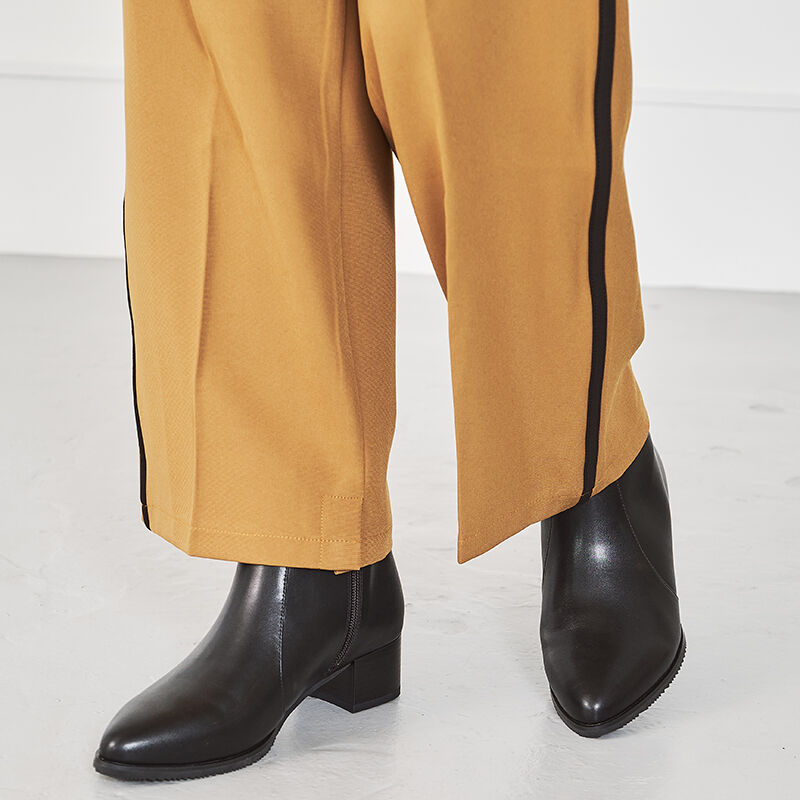 WA Oriental TRaffic「ポインテッドトゥ切替ヒールブーツ/22405」|ショートブーツ|