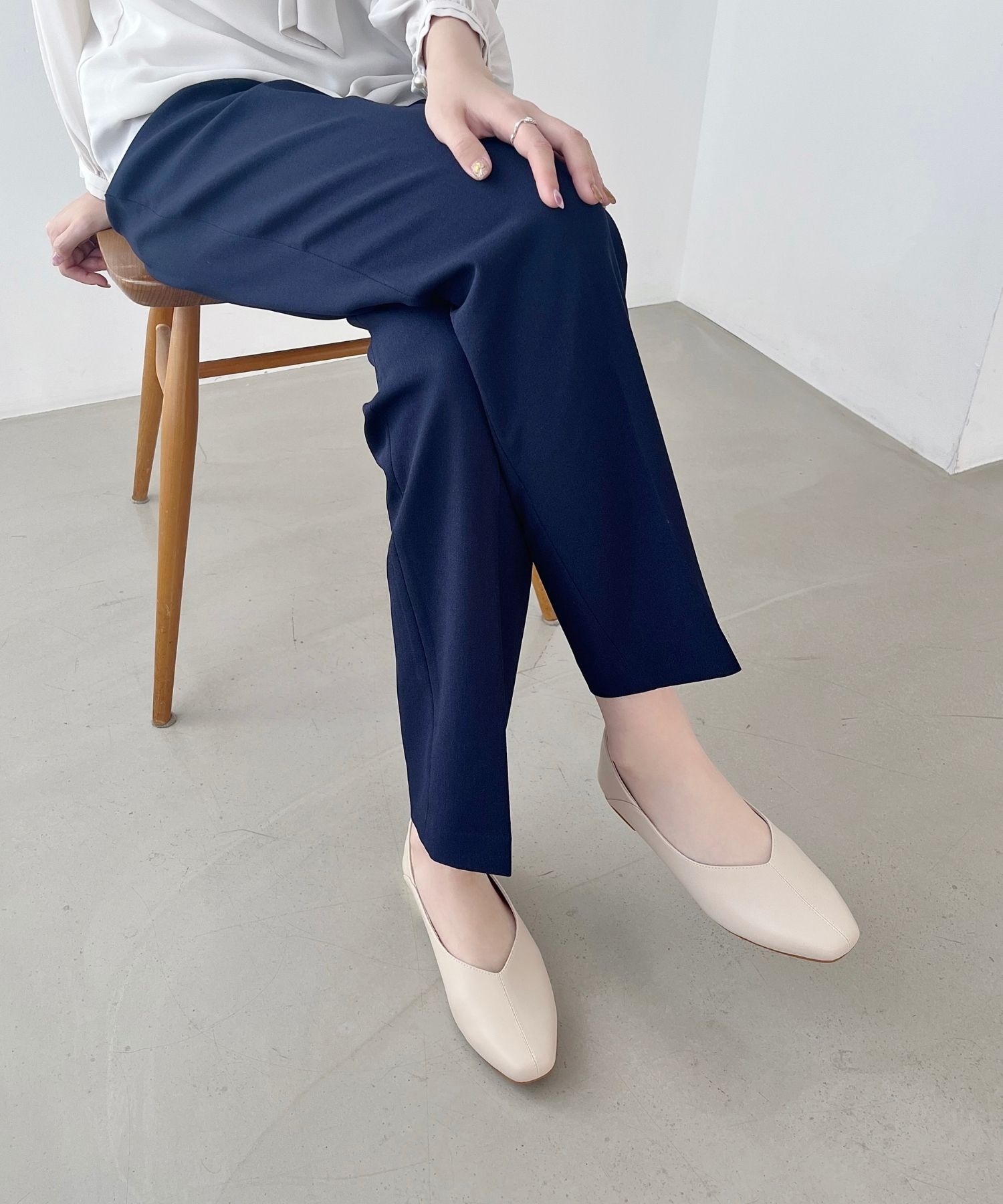 ORiental TRaffic「●通年使える●センターシームバブーシュ/51107 パンプス フラット 柔らかい」|パンプス|